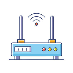 router icon, router vector illustration-simple illustration of router, perfect for router logos and icons