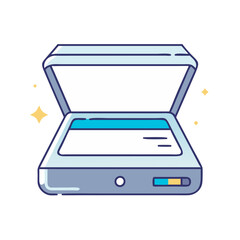 scanner icon, scanner vector illustration-simple illustration of scanner, perfect for scanner logos and icons