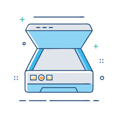 scanner icon, scanner vector illustration-simple illustration of scanner, perfect for scanner logos and icons