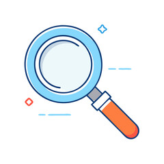 search magnifier icon, search magnifier vector illustration-simple illustration of search magnifier, perfect for search magnifier logos and icons