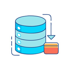 sql icon, sql vector illustration-simple illustration of sql, perfect for sql logos and icons