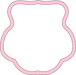 Pink Bow Crest Frame