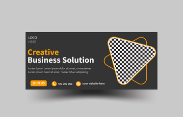 Creative corporate business marketing social media post and  web banner post template, 
