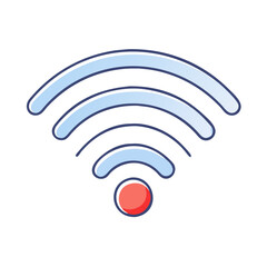 wifi signal icon, wifi signal vector illustration-simple illustration of wifi signal, perfect for wifi signal logos and icons