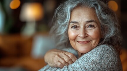 Portrait of a Serene Elderly Woman