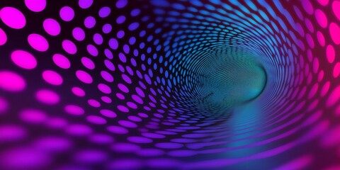 Abstract Digital Background with Blue and Purple Spiral Dots