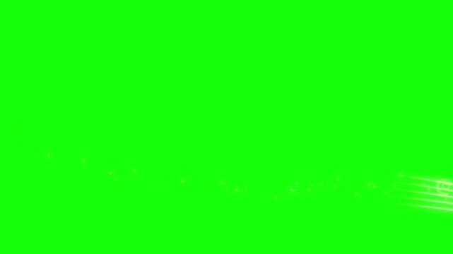 flying and flow line  note music icon 4k green screen