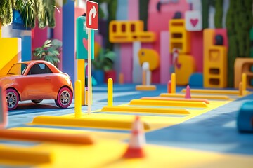 Obraz premium cars on the street