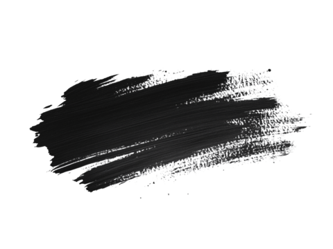 Stock image of creative brush strokes on white background, Vector PNG