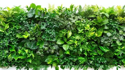 Obraz premium Green Living Wall: A Vibrant Touch of Nature