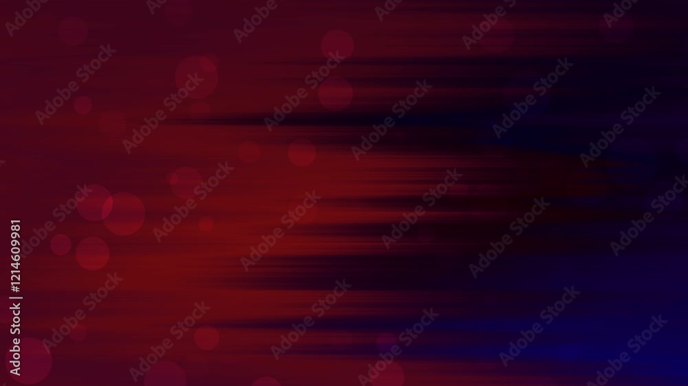 Poster dynamic abstract background with blurred lines and bokeh effect in dark and warm colors