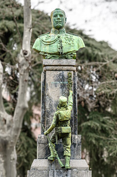 Monument to Captain Melgar by Julio Gonzalez Pola in Madrid, Spain