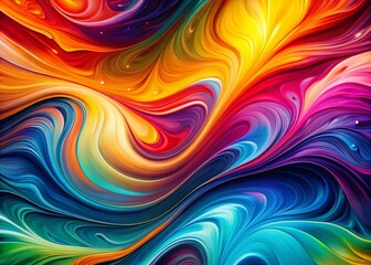 Obraz premium Abstract Colorful Liquid Background: Vibrant Swirls & Fluid Design for Modern Designs