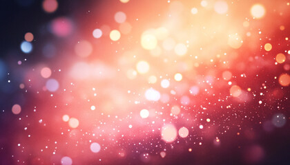 An abstract background composition features a gentle holographic desktop that shows harmonious blend of red and white tones