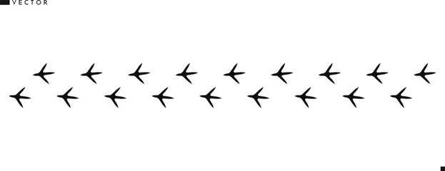 Hen paw print silhouette. Chicken paw print. Bird vector © Aleksei_7799