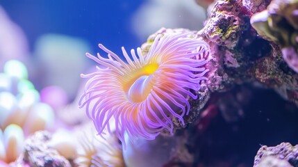 Obraz premium Colorful Creatures in a Scenic Reef Setting