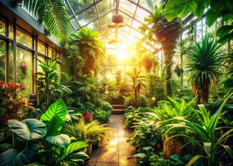 Serene Indoor Space: Soft Light, Plants & Double Exposure Photography