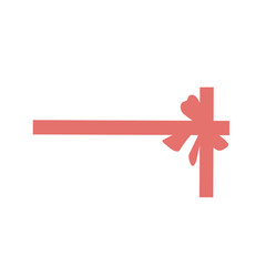 Obraz premium red bow ribbon vector 