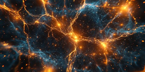 Energy wave vibrant particles flow Background Animation
