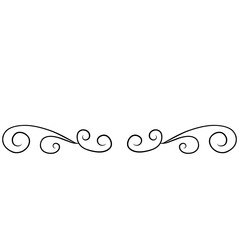 Calligraphic Ornamental Element  decorative frame