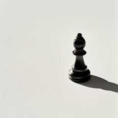 Chess King Piece with Shadow &ndash; Strategic Elegance in Focus