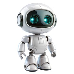 Cute robot with background