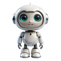 Cute robot with background