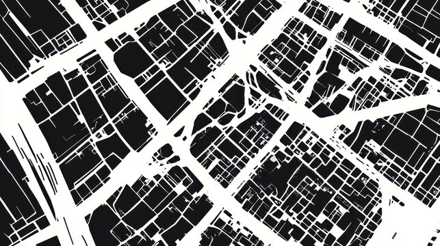 Fototapeta Abstract Cityscape: A Monochrome Urban Pattern