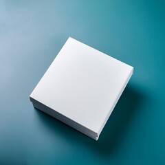 Fototapeta premium blank boxon blue background