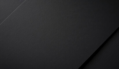 black paper texture with minimalist design and luxury backdrop Rich material with clean sheet structure and dark gradient effect Modern, elegant spread