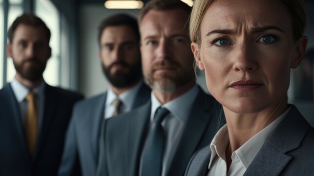 A group of people standing together, possibly friends or colleagues