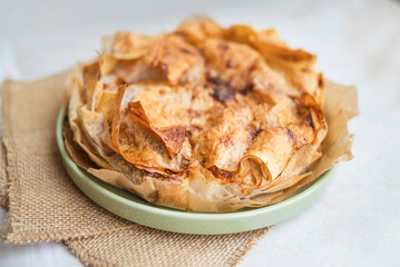 Home made  Cheese Phyllo Pastry Pie 