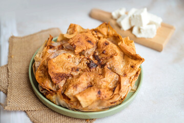 Home made  Cheese Phyllo Pastry Pie 