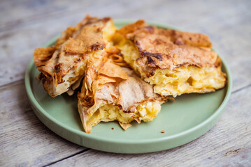 Home made  Cheese Phyllo Pastry Pie 