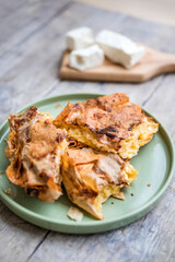 Home made  Cheese Phyllo Pastry Pie 