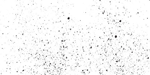 Black dust isolated on transparent background. Texture grunge background spray effect Old black and white grunge background.