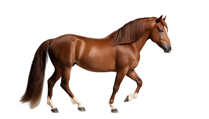a brave and gallant brown horse
