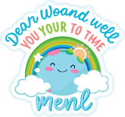 You Mean the World to Me Earth-Themed Artwork