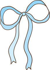 Blue Ribbon Bow