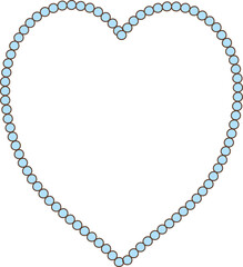 Pearl Heart Shape Frame