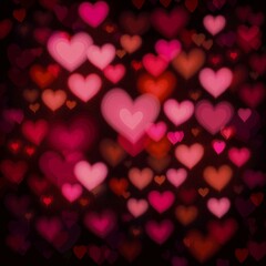 valentines day background with hearts graphic resource