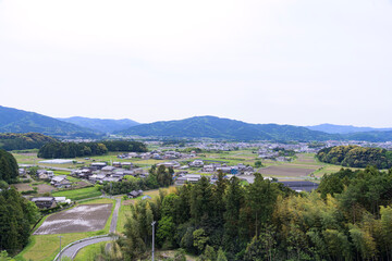 愛知県新城市の町並み