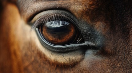 Eye of Arabian bay horse