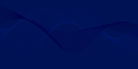 Abstract Blue Background With Lines