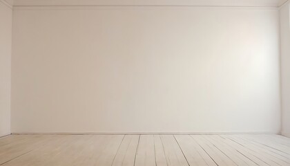 blank poster on the white wall and the floor,White frame with a blank poster mockup leaning against a plain white wall on a light wooden floor,56