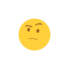 Face with Raised Eyebrow emoji questioning why illustration