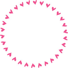 Hearts Frame , Hearts Border Design Template