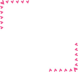 Hearts Frame , Hearts Border Design Template