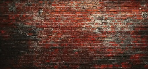 Dark Red Aged Brick Wall Texture Background