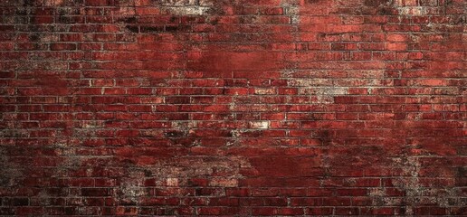 Obraz premium Dark Red Aged Brick Wall Texture Background